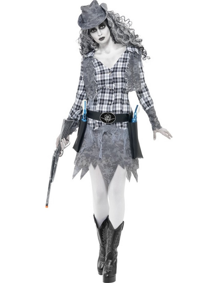 Déguisement fantôme cowgirl femme Halloween