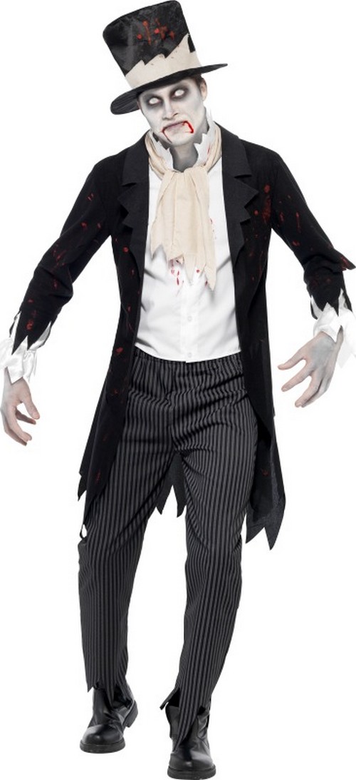 Déguisement zombie gentleman homme Halloween
