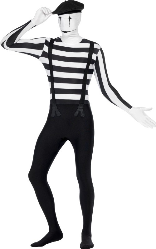 Déguisement seconde peau mime adulte