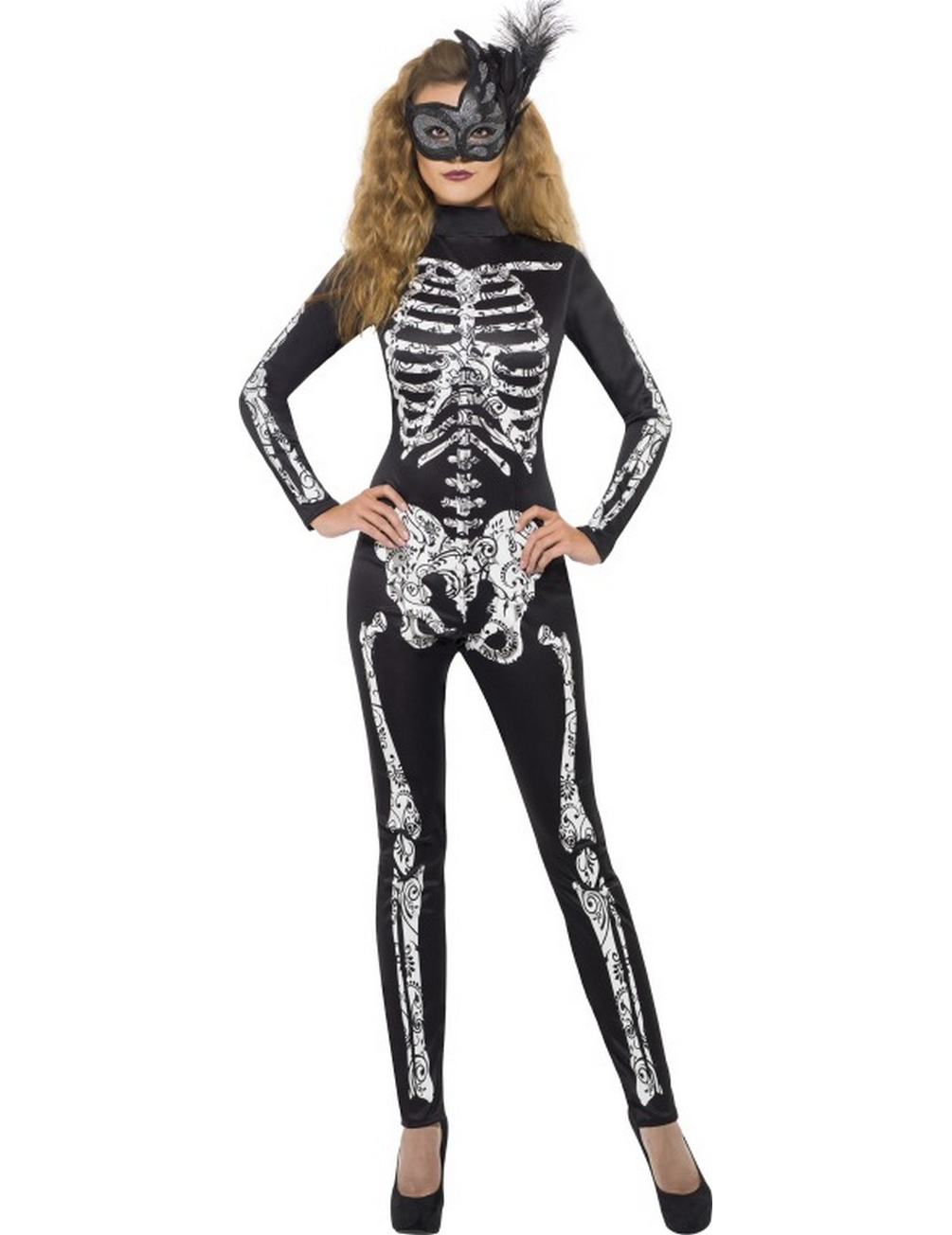 Déguisement squelette femme Halloween