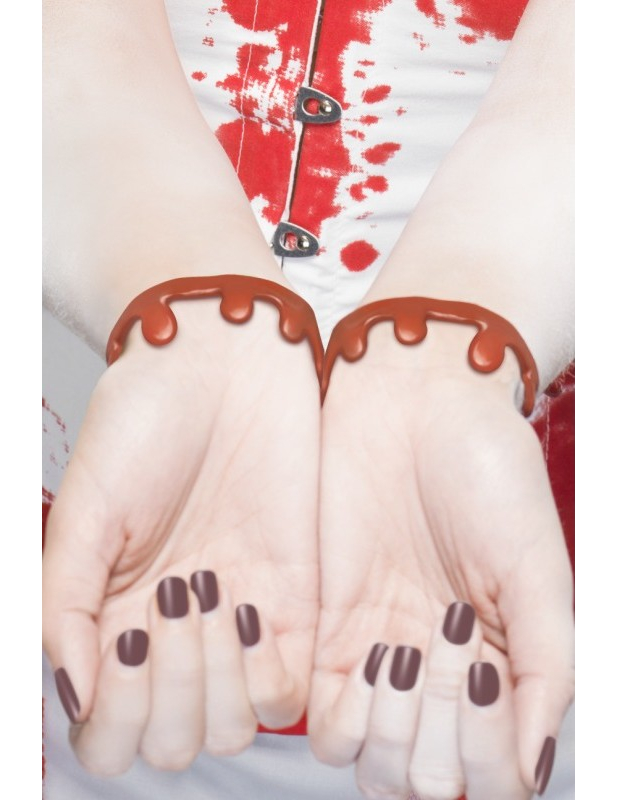 Bracelets marques de sang adulte Halloween