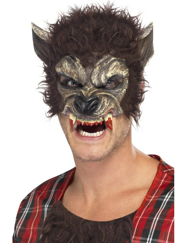 Demi masque loup garou adulte