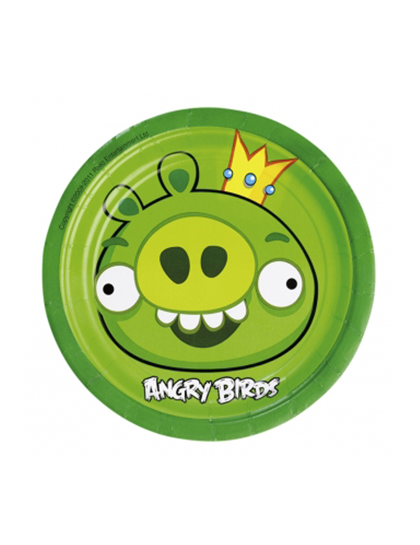 8 Assiettes carton Angry birds 17cm