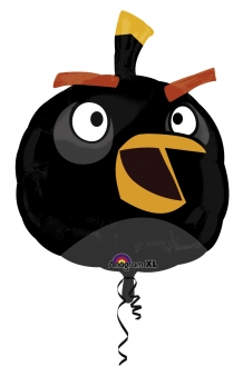Ballon aluminum géantAngry Birds noir