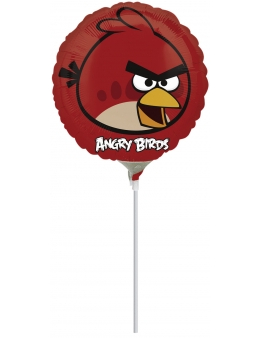 Ballon aluminum Angry Birds rouge 23 cm
