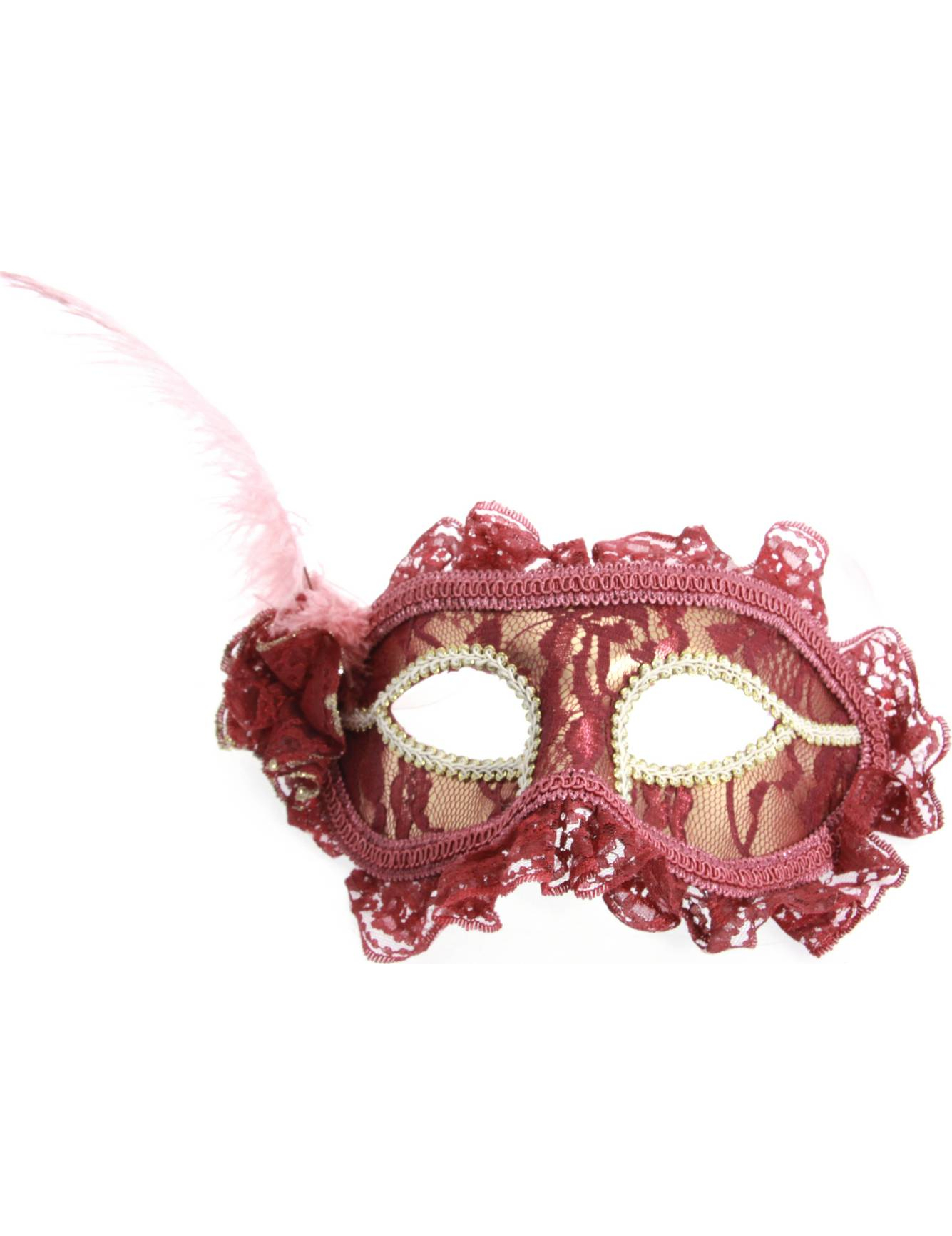 Loup dentelle adulte bordeaux
