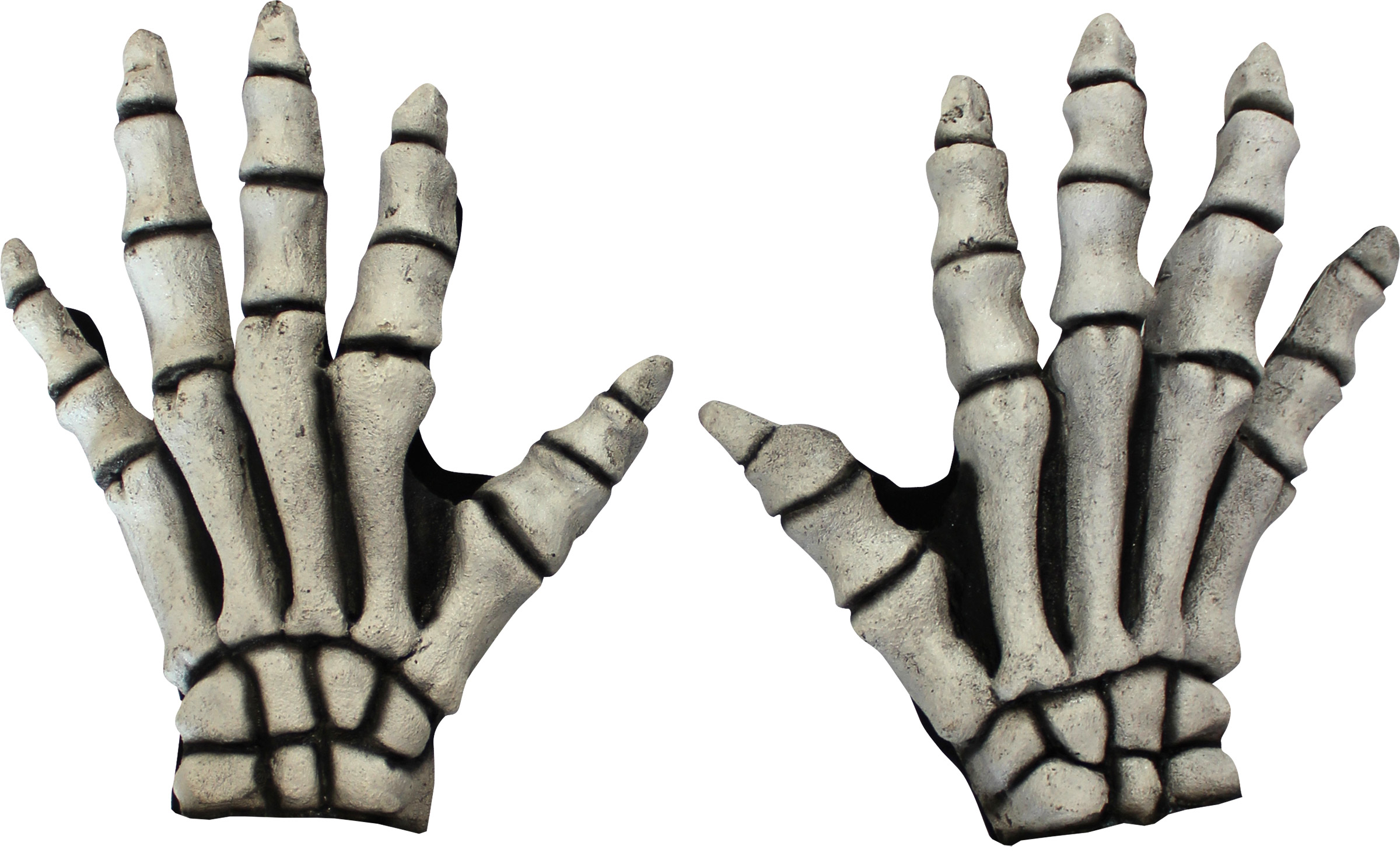 Mains blanches squelette adulte Halloween