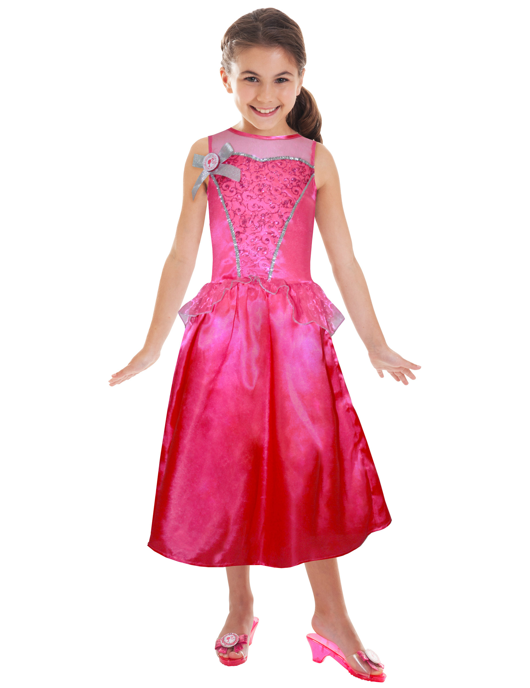 Déguisement Barbie princesse à paillettes fille