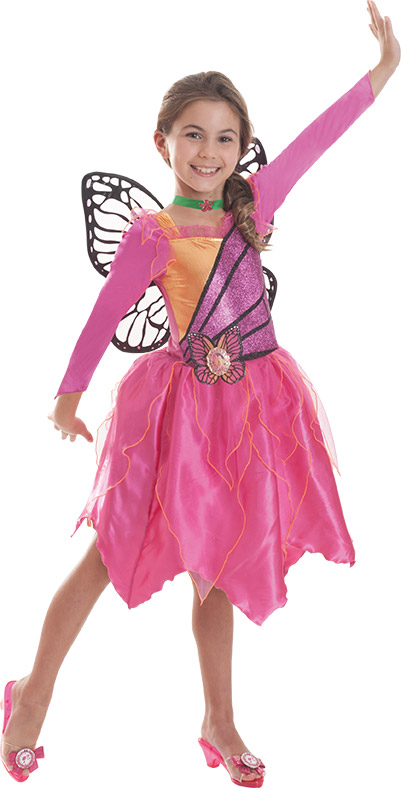 Déguisement Barbie Mariposa luxe fille