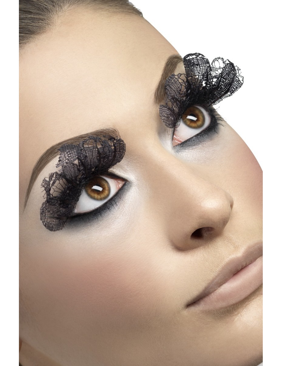Faux cils longs voile noir adulte
