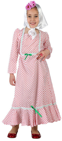 Déguisement madrilène rouge fille