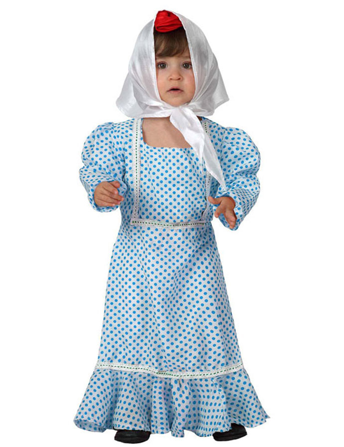 Déguisement madrilène bleue bébé