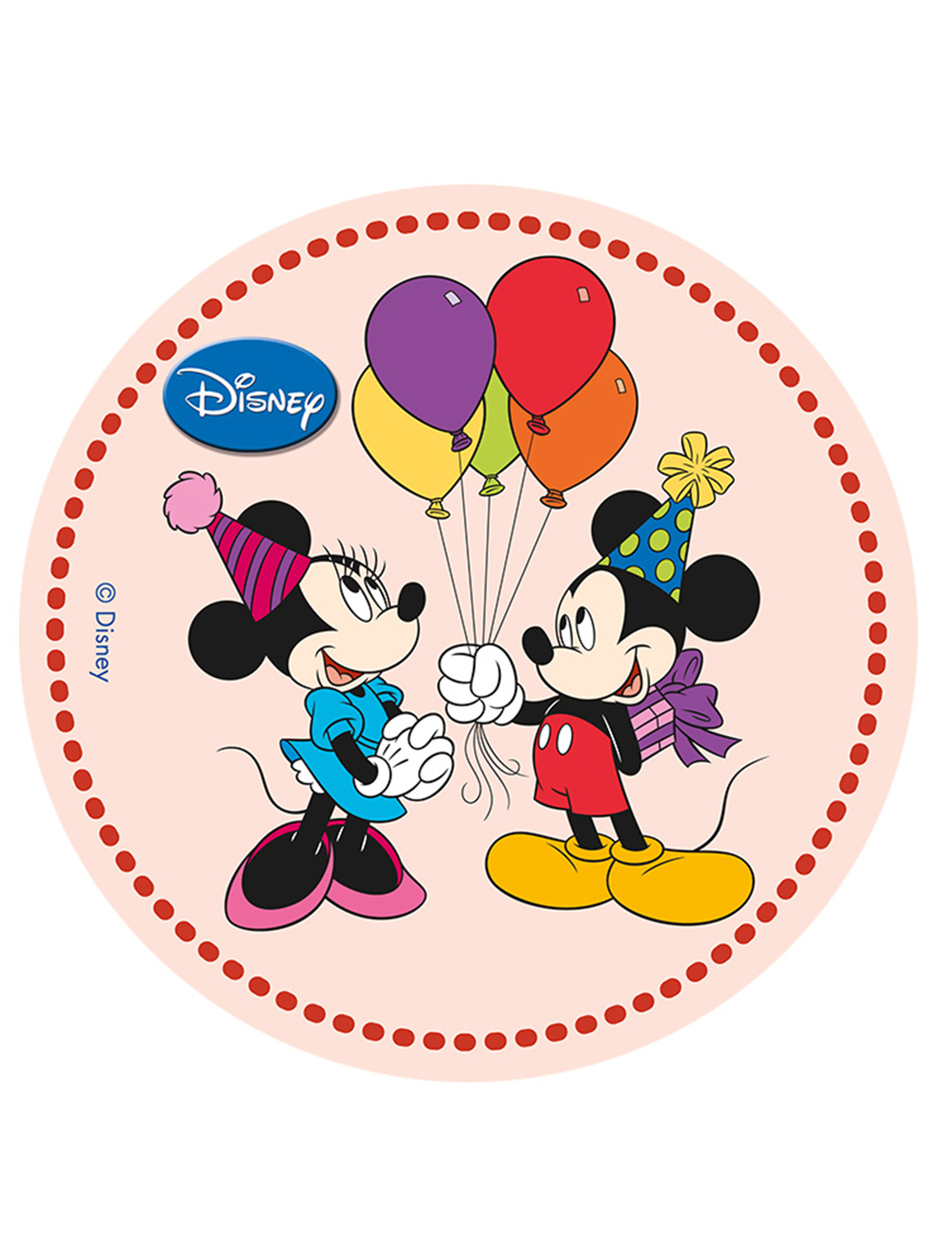 Disque azyme 20 cm Disney célébration