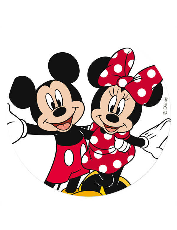 Disque azyme 20 cm  Mickey & Minnie