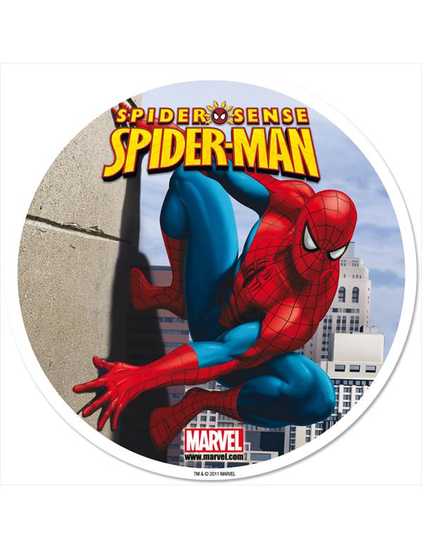 Disque azyme 20 cm Spiderman