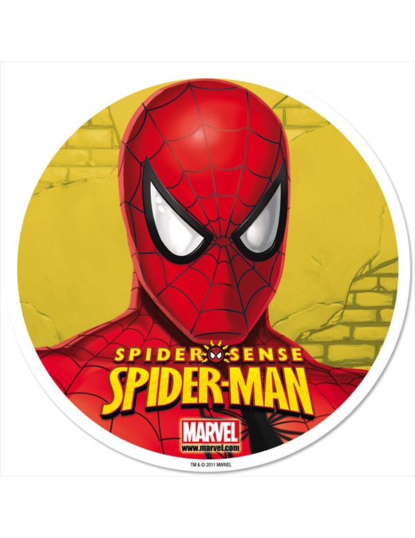 Disque azyme 20 cm Spiderman