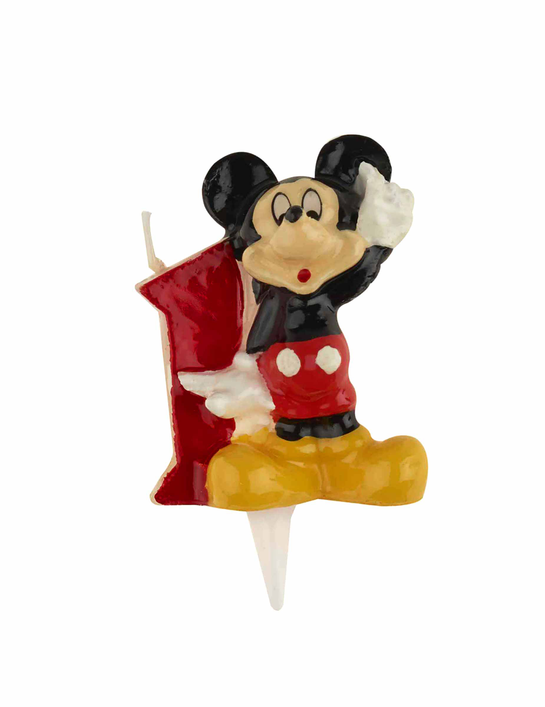 Bougie chiffre 1 Mickey