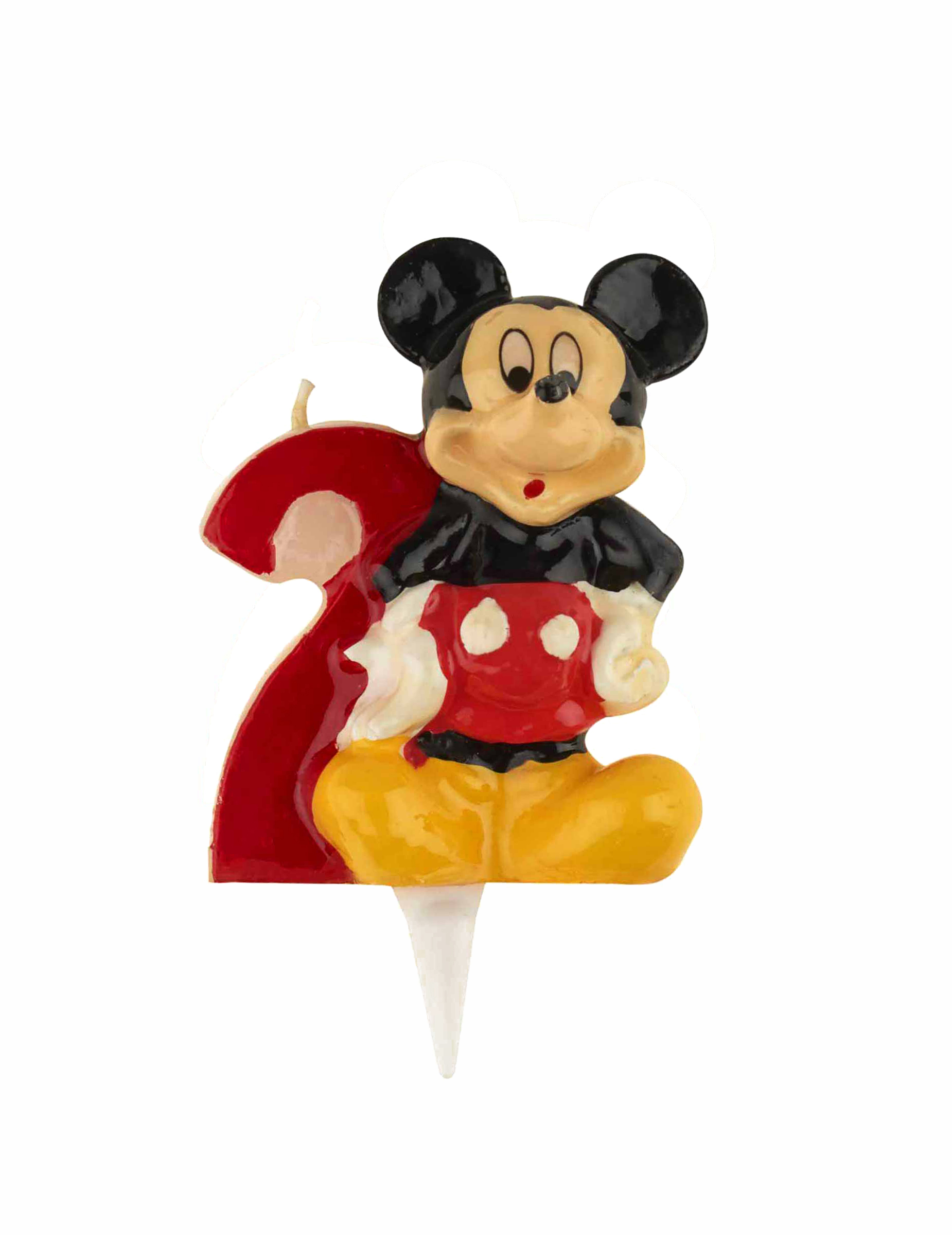 Bougie chiffre 2 Mickey