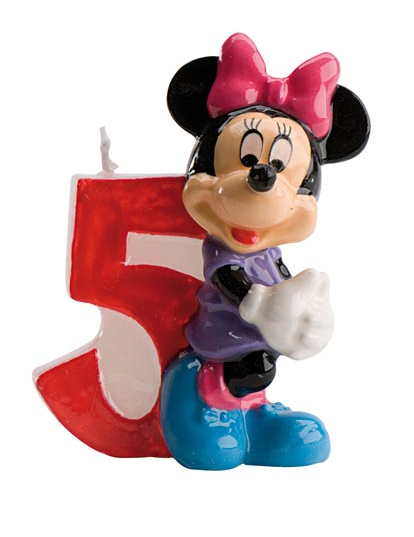 Bougie chiffre 5 Minnie 