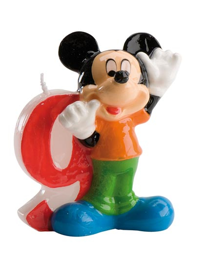 Bougie numéro 9 Mickey