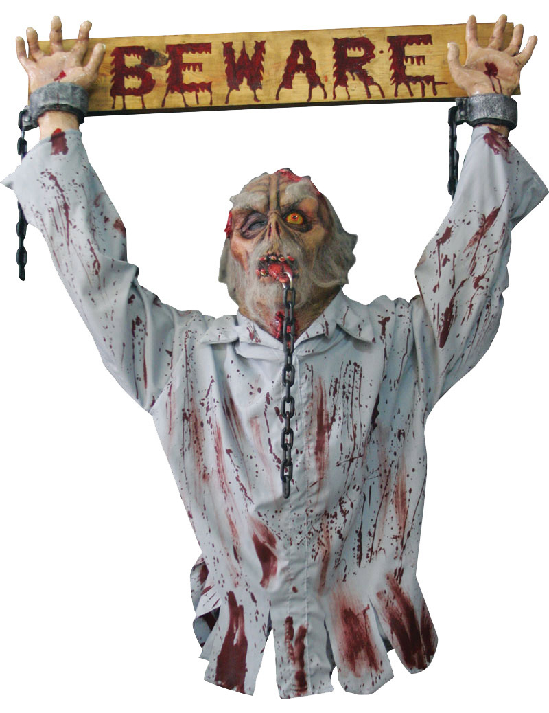 Décoration homme enchainé Halloween