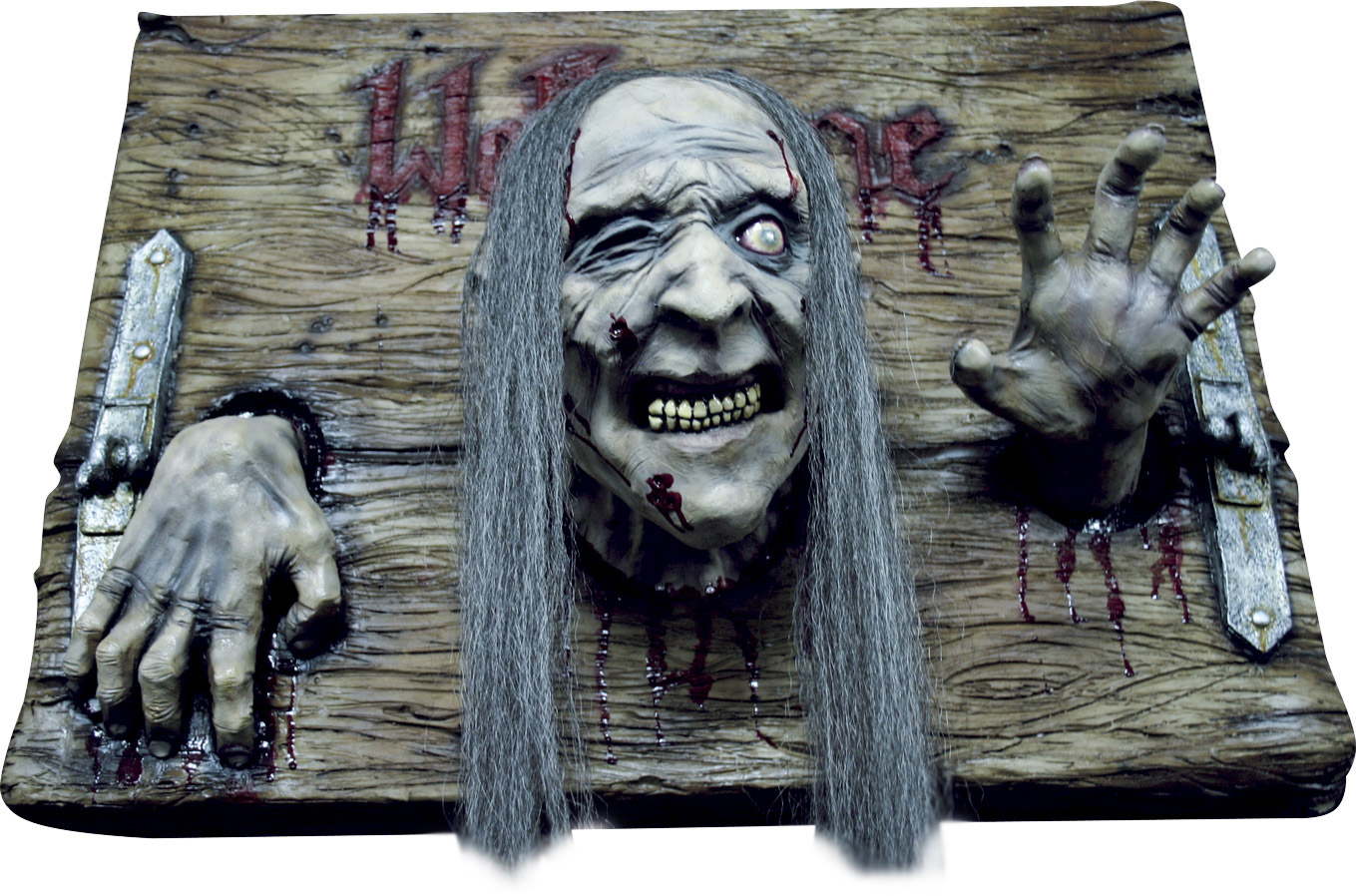Décoration plaque Welcome zombie Halloween