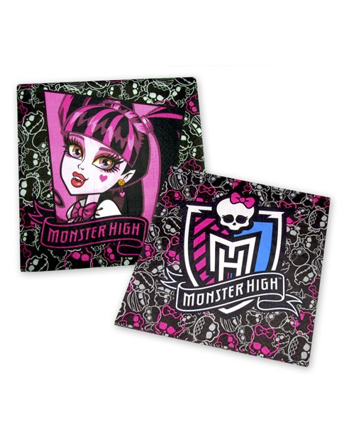 15 Serviettes en papier Monster High 33 x 33 cm