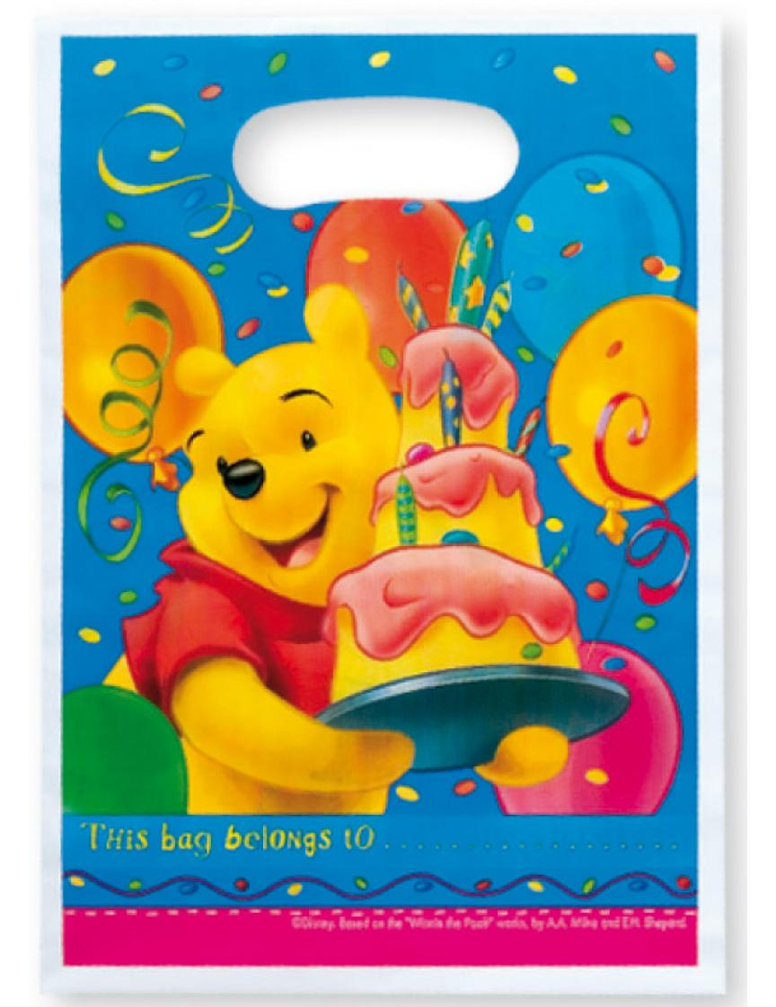 6 Sachets cadeaux Winnie birthday 