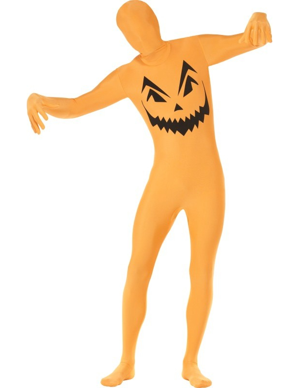 Déguisement seconde peau citrouille adulte Halloween