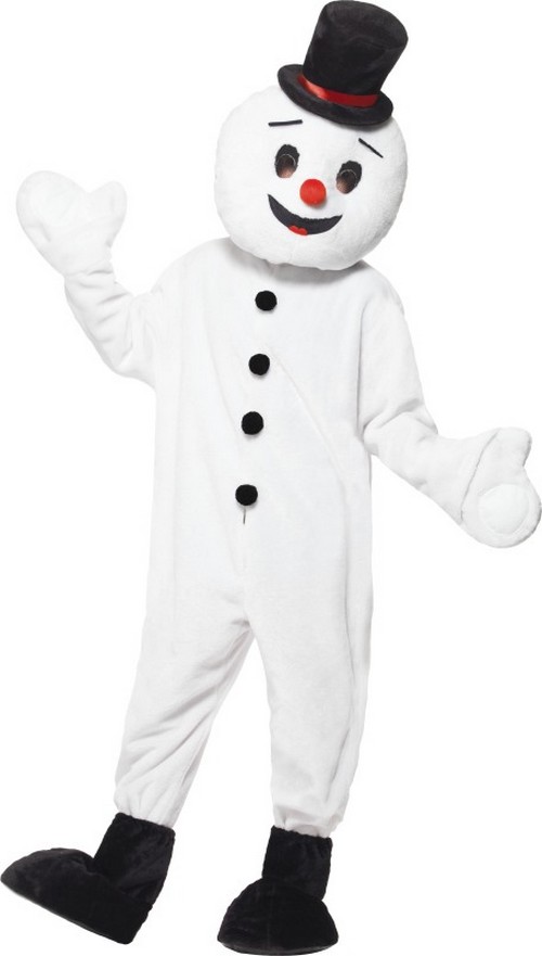 Déguisement bonhomme de neige mascotte adulte Noël