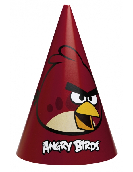 6 Chapeaux de fête Angry bird