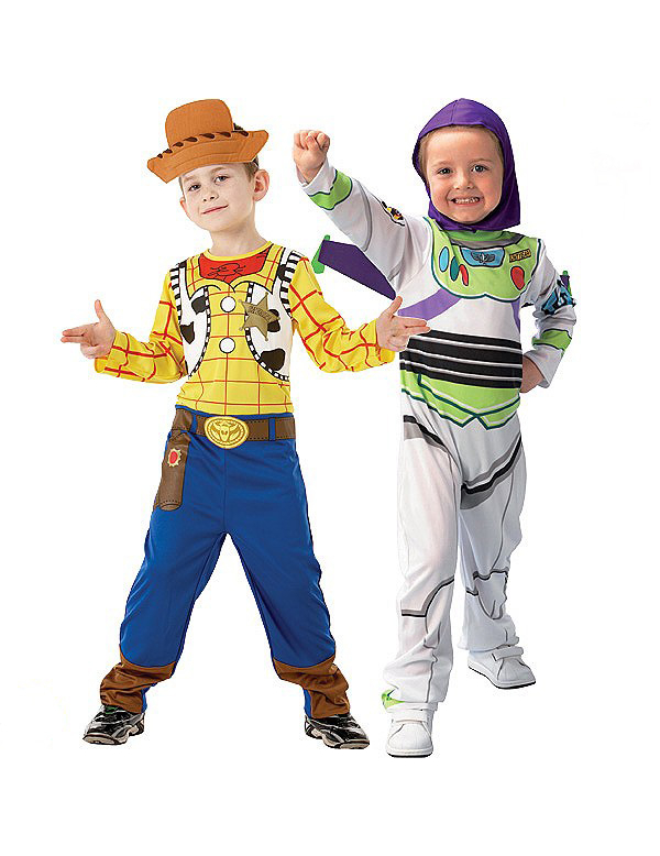 Déguisements Buzz l'éclair et Woody Toy story enfant