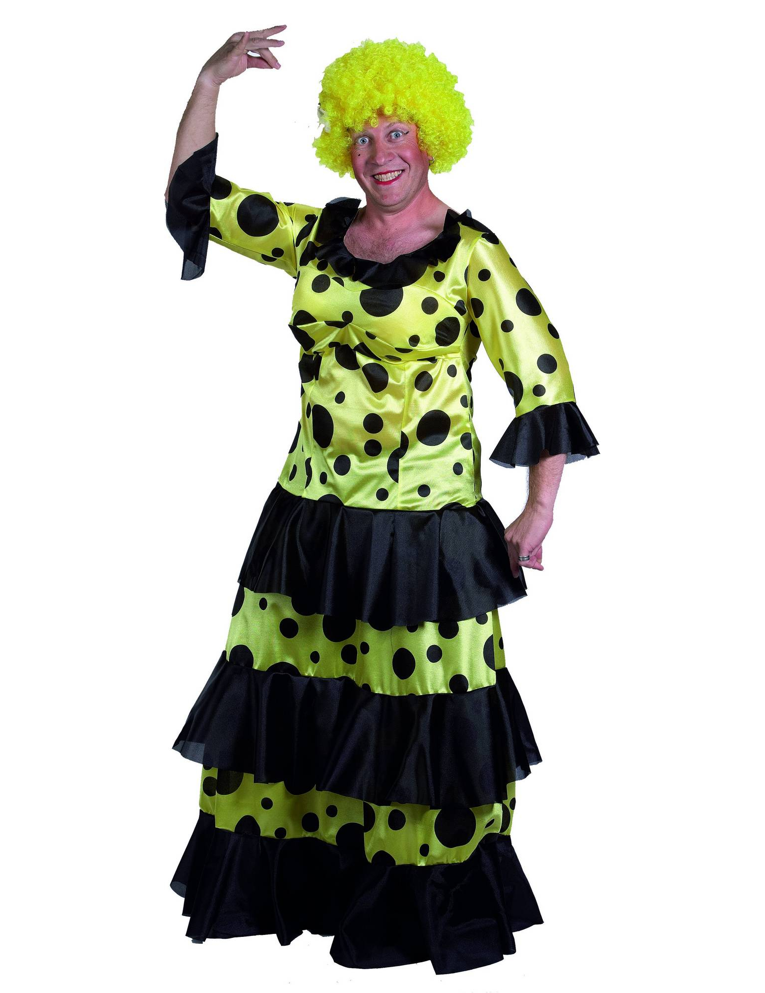 Déguisement humoristique danseuse espagnole homme