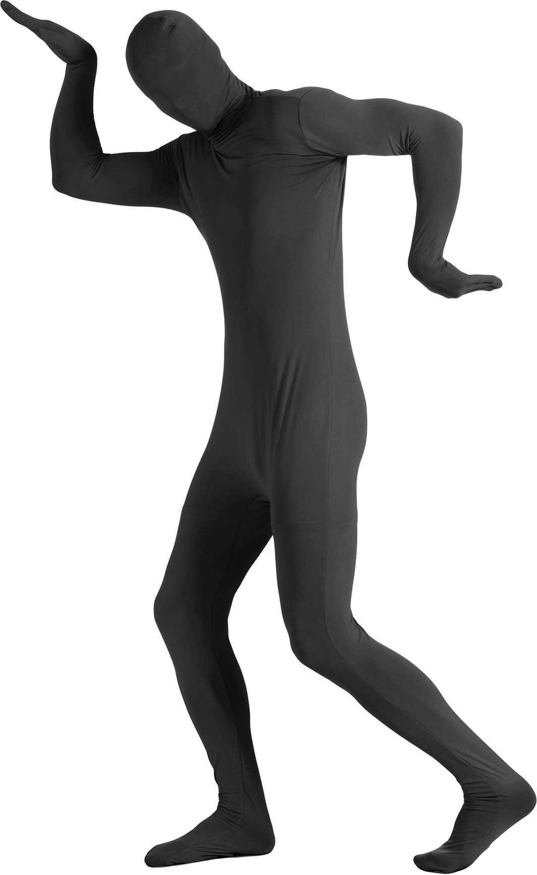 Déguisement seconde peau noire adulte