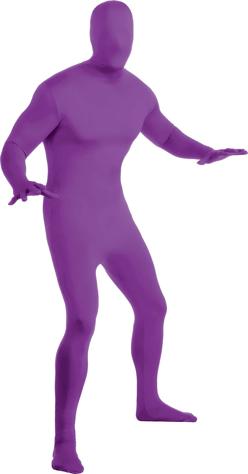 Déguisement seconde peau violette adulte