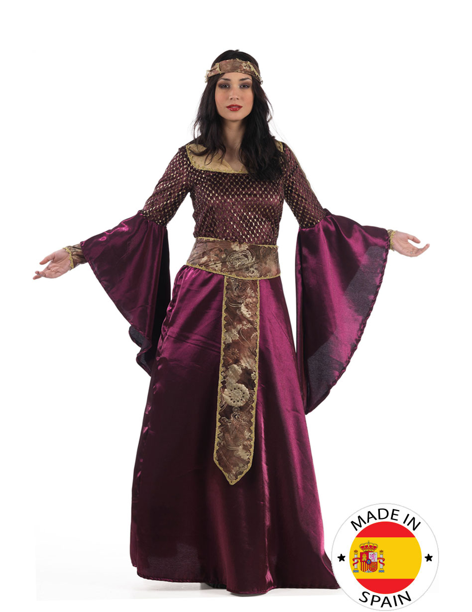 Déguisement Médiéval violet Femme