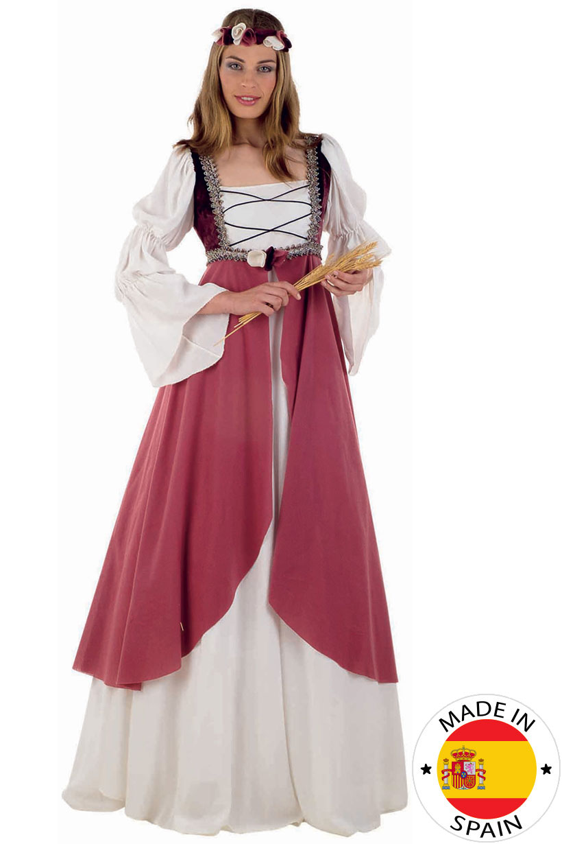 Déguisement Médiéval rose femme