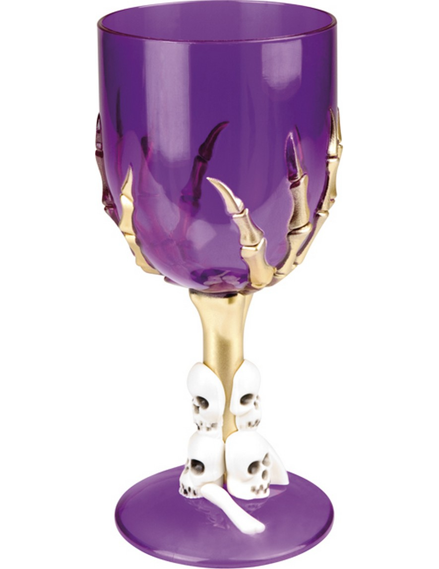 Verre violet à l'unité Halloween