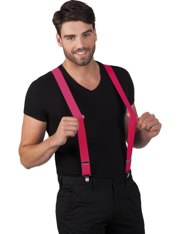 Bretelles roses adulte