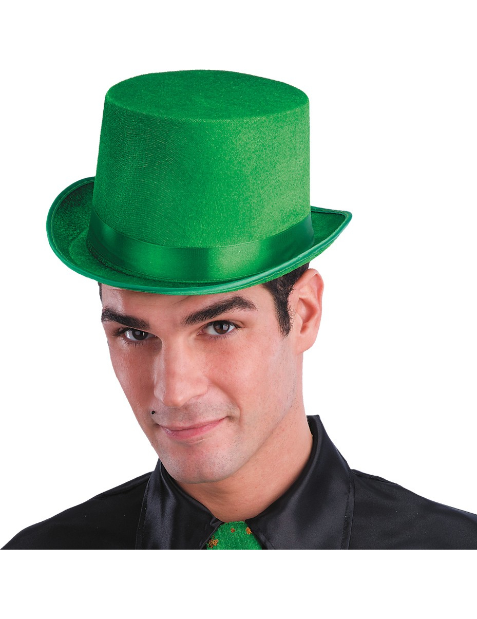 Chapeau haut de forme vert adulte