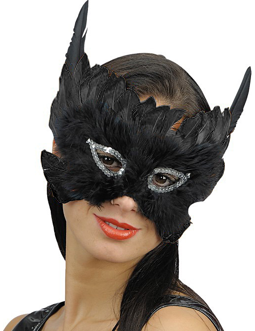 Loup plumes noires adulte