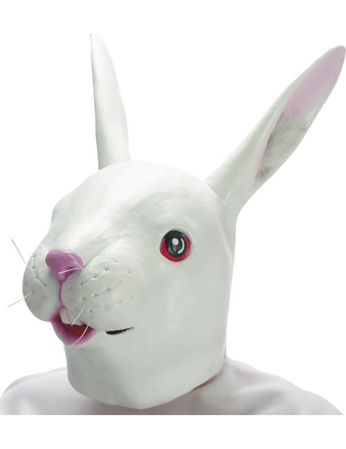 Masque lapin en latex adulte