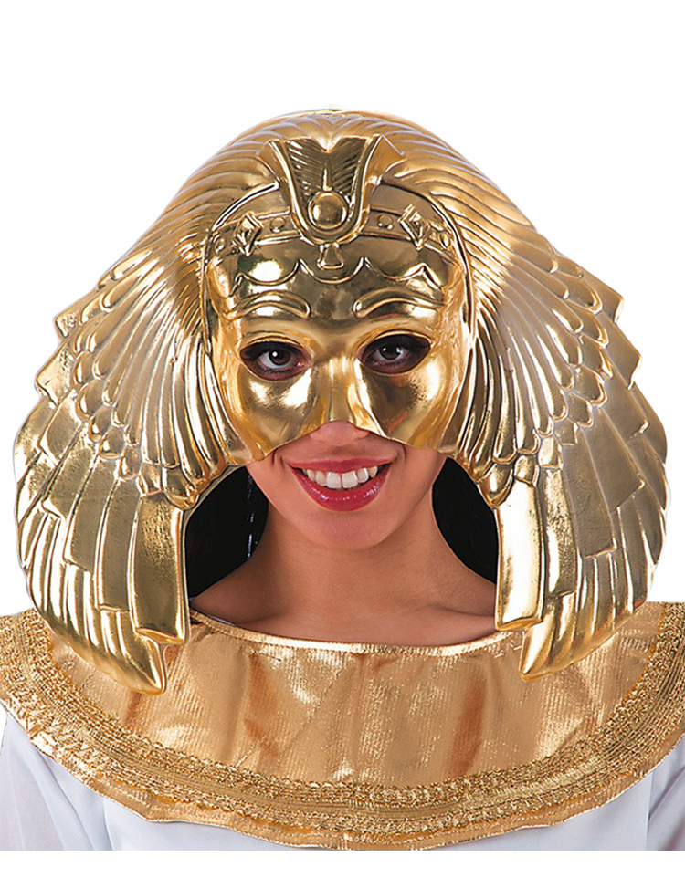 Demi masque doré reine égyptienne femme
