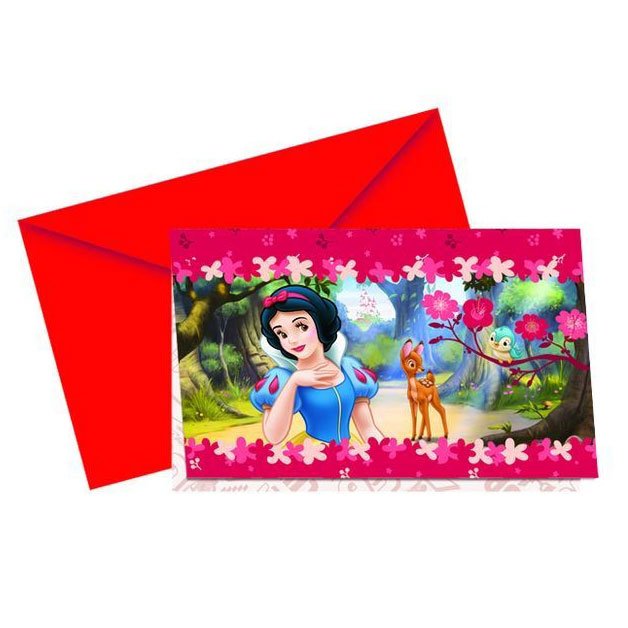 Invitations blanche neige