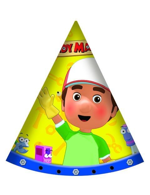 6 Chapeaux de fête Manny et ses outils