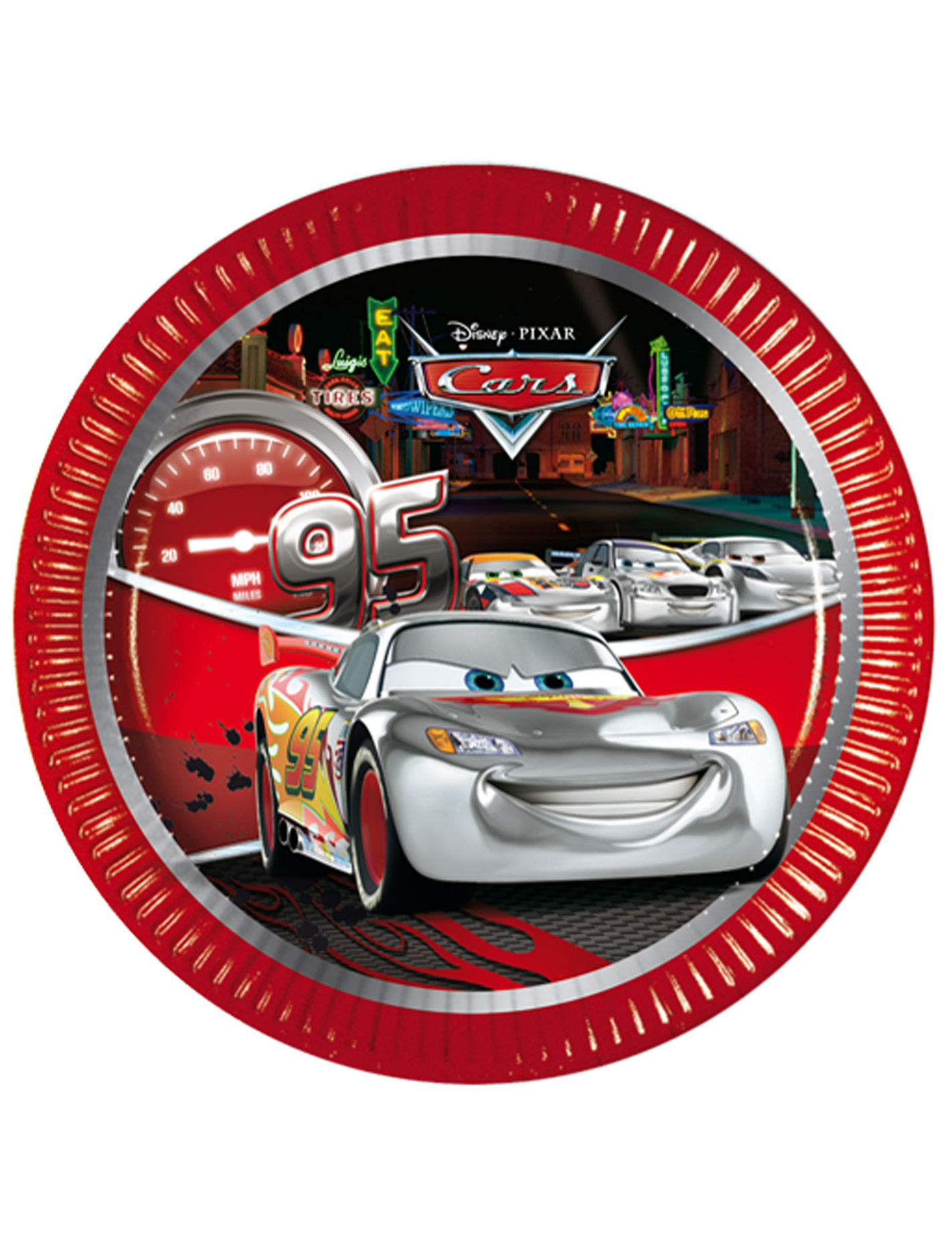 8 Assiettes Cars edition 23cm