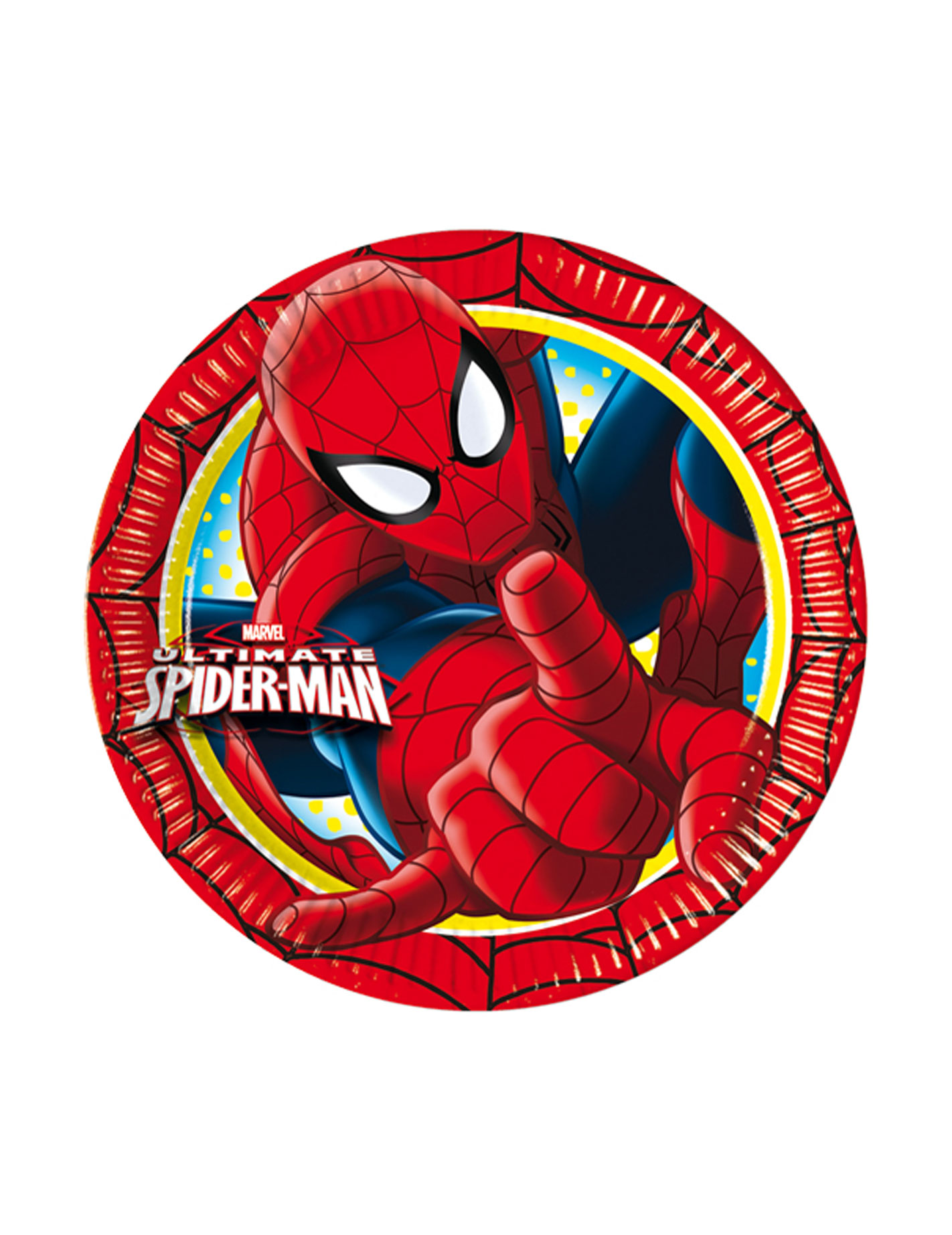 8 Assiettes Spiderman 20cm
