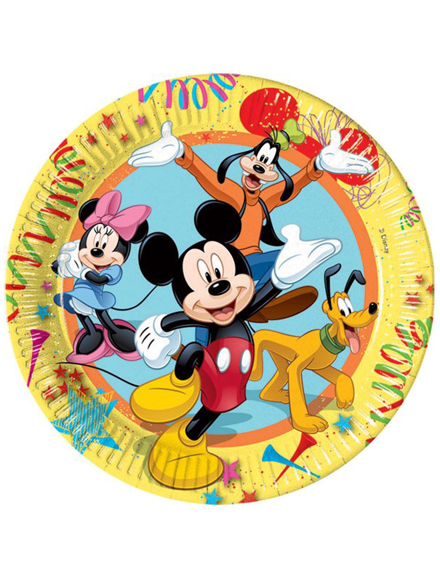 Assiettes Mickey carnaval 23cm