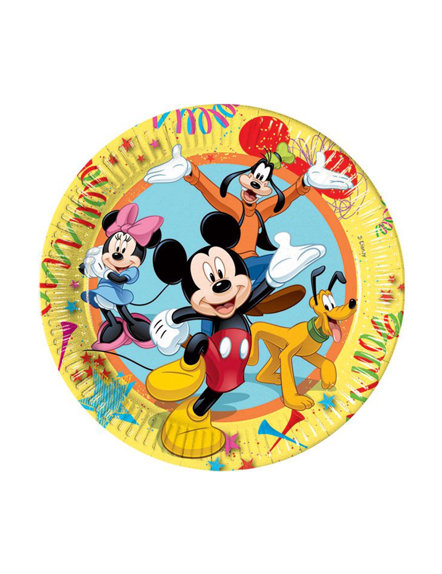 Assiettes Mickey carnaval 20 cm