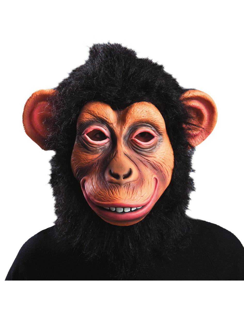 Masque singe latex adulte